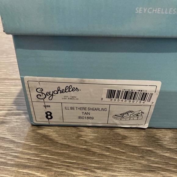 New Seychelles I’ll Be there Leather Shearling Neutral Boho Athleisure Sneaker - Picture 2 of 14